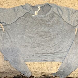 Lululemon Athletica Heather Gray Long Sleeve Top